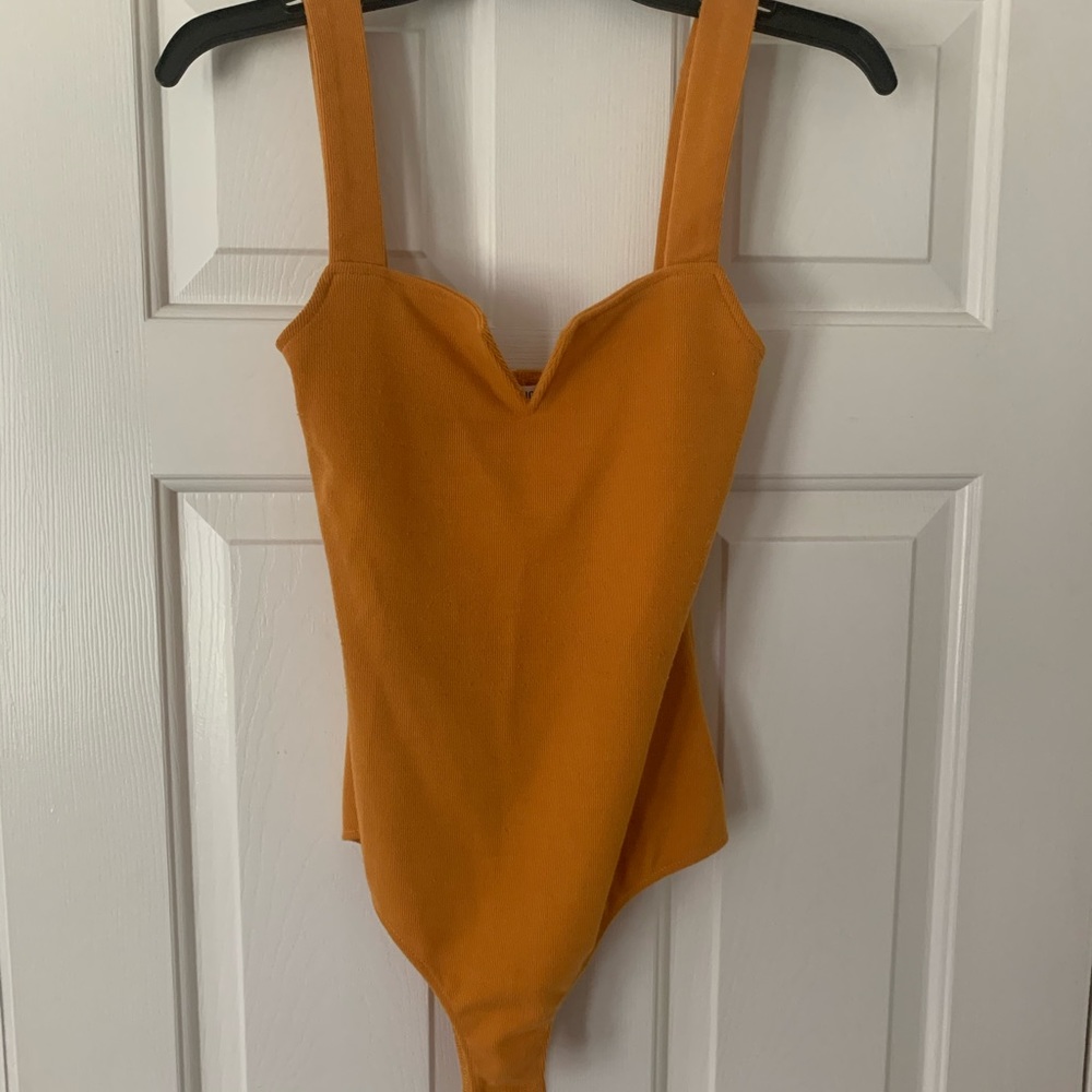 Mustard yellow bodysuit